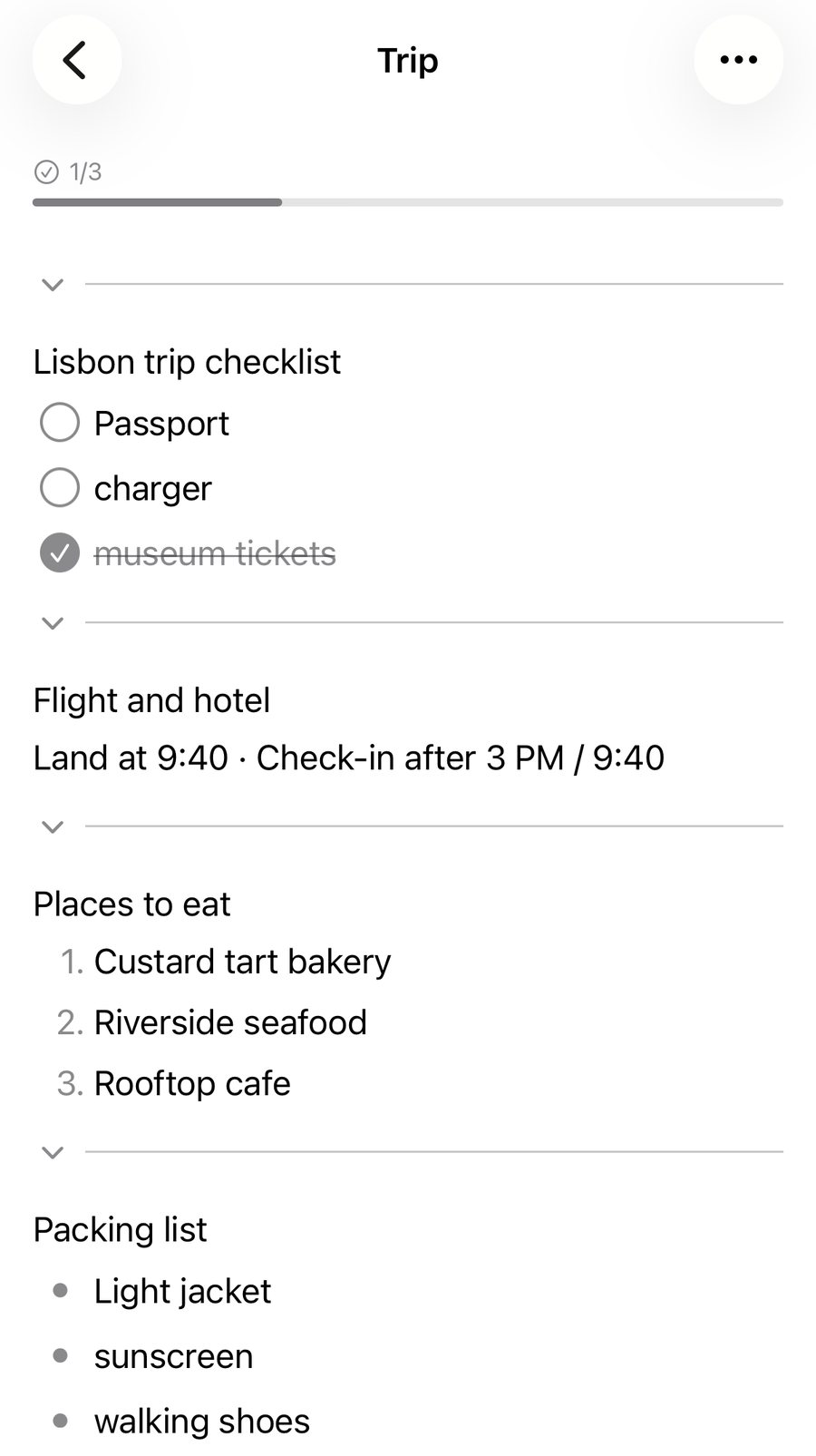 Tags that read like a page